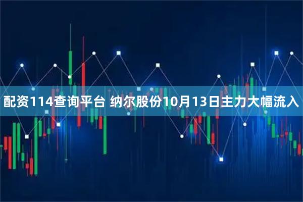 配资114查询平台 纳尔股份10月13日主力大幅流入